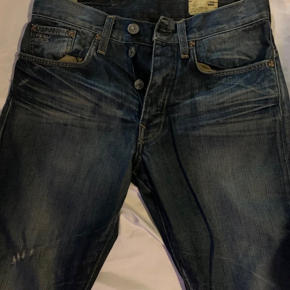 G-STAR RAW JEANS 29x30 .  ROUGH NAVY BLUIE GSTAR